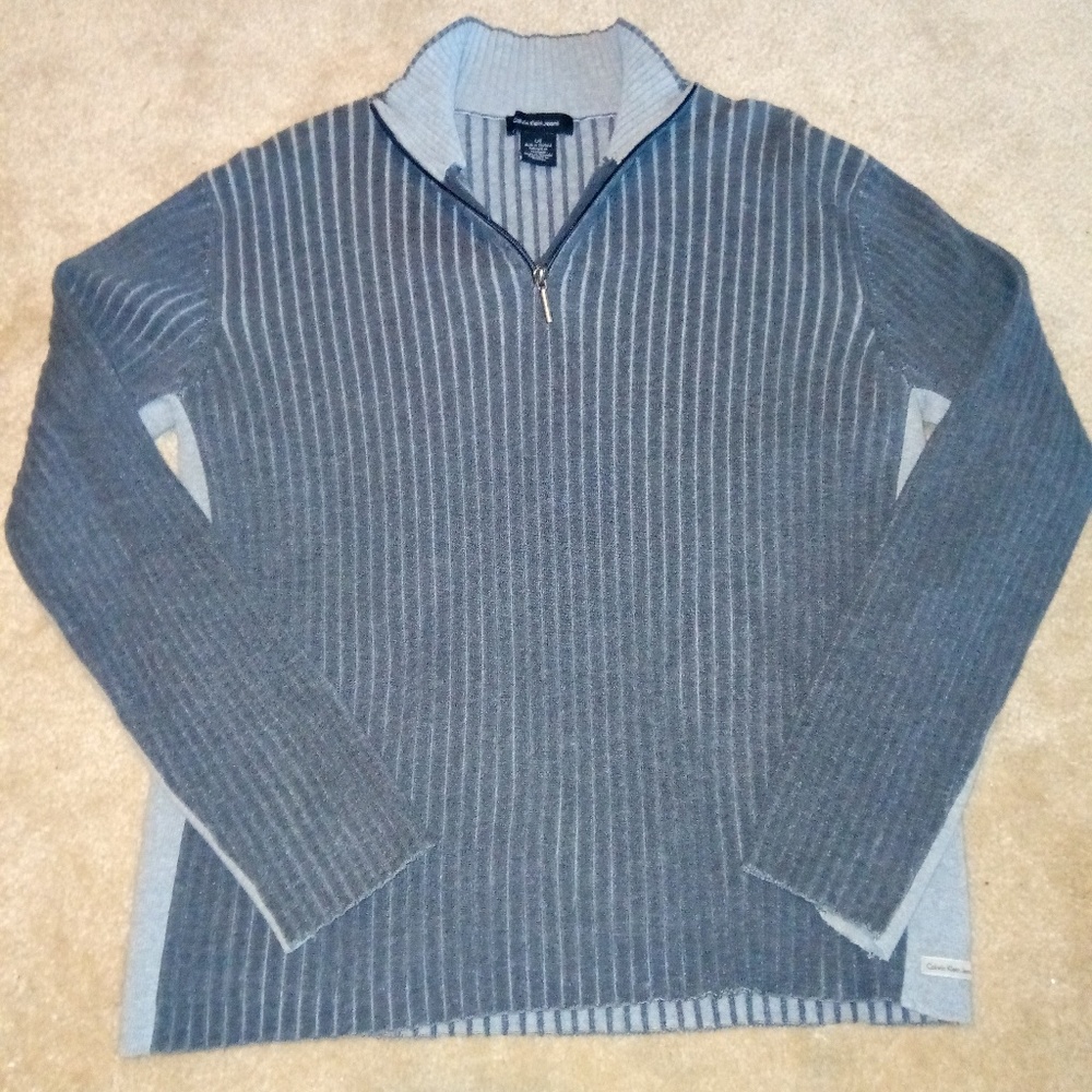 Calvin Klein Men's Sweater 1/4 Zip Pullover Size L